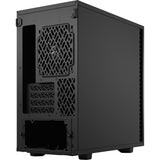 Konstrukcja fraktalna definiuje 7 mini czarną, solidną obudowę midi tower (czarna | 4x USB-A | 1x USB-C)