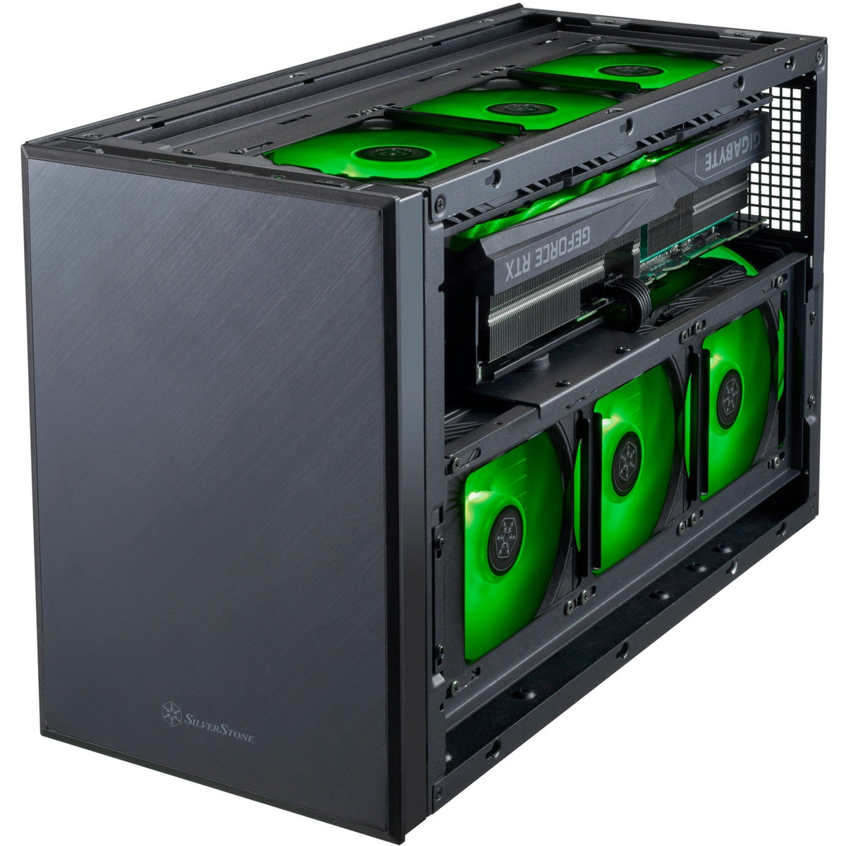 Obudowa mini tower Silverstone Sugo 17 (czarna | 2x USB-A | 1x USB-C)