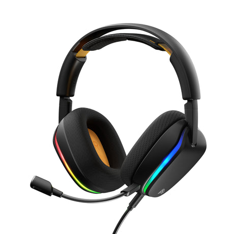 Glorious GHS Eternal RGB - stereofoniczny zestaw słuchawkowy do gier RGB nauszny zestaw słuchawkowy do gier (czarny, PC, PS5, PS4, Switch, USB-C)