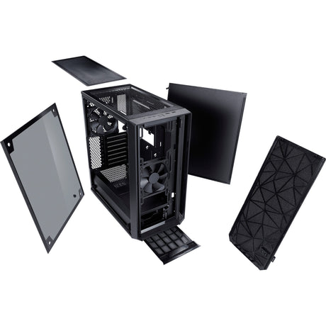 Obudowa midi tower o konstrukcji fraktalnej meshify c (czarna | 2x USB-A | szkło hartowane)