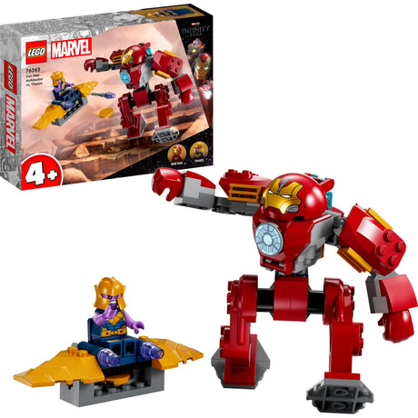 Lego Marvel - zabawki konstrukcyjne Iron Man Hulkbuster kontra Thanos (76263)