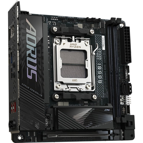 Płyta główna Gigabyte B850i Aorus Pro Socket AM5 (czarna, RAID, 2,5 GB-LAN, Wi-Fi 7, BT, dźwięk, Mini-ITX)