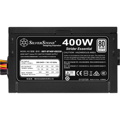 Zasilacz Silverstone strider Essential st40f-es230 400 W (czarny, 2x pcie)