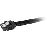 Kabel Sharkoon sata iii z rękawem 90° (czarny, 0,6 m)