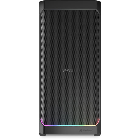 Sharkoon ak4w rgb strip obudowa midi tower (czarna | 2x usb-a | 1x usb-c | rgb | szkło hartowane)