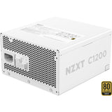 Modułowy zasilacz Nzxt c1200 atx 3.1 o mocy 1200 W (biały, 1x 12v-2x6, 3x pcie)