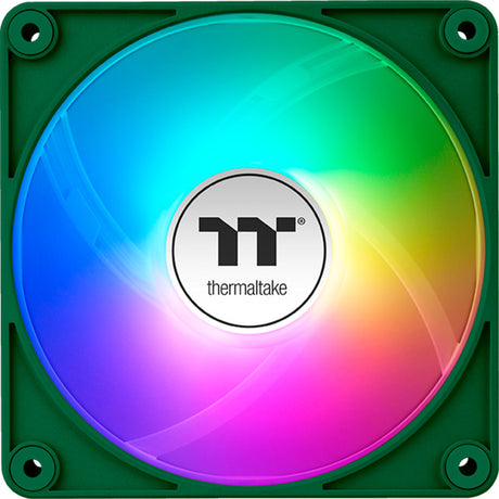 Thermaltake ct120 ex argb Sync wentylator chłodzący do komputera wyścigi zielony (zestaw 3 wentylatorów) wentylatory do obudowy (zielony, 3 sztuki, 120 x 120 x 25 mm, pwm)