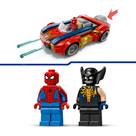 Lego Super Heroes 76336 Samochód Spider-Mana kontra jadowity rosomak