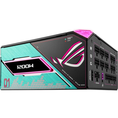 Asus rog thor platinum iii hatsune miku edycja modułowy zasilacz 1200 wat (czarny, 1x 12v-2x6, 4x pcie)