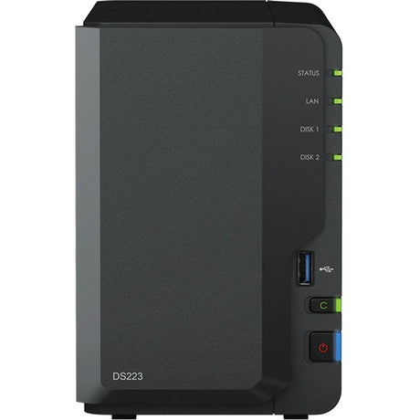 Stacja dyskowa Synology ds223 nas (czarna, 1x 1GB LAN, 3x USB 3.2 gen 1)
