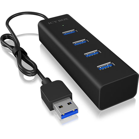 Icy box ib-hub1409-u3 4-portowy koncentrator USB (czarny)