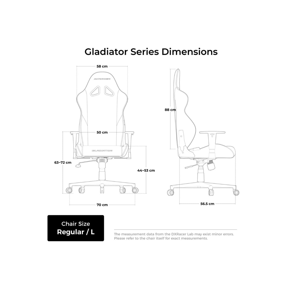 Dxracer gladiator l czarny fotel do gier ze skóry PCV (czarny)