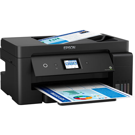 Uniwersalna drukarka atramentowa Epson ecotank et-15000 z funkcją faksu (czarny, skanowanie, kopiowanie, faks, LAN, Wi-Fi)