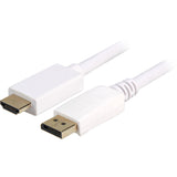 Sharkoon displayport 1.2 > adapter hdmi (biały, 1 metr, 4k)