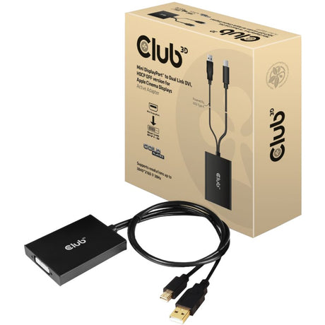 Club 3D mini displayport do podwójnego łącza dvi, wersja hdcp wyłączona dla aktywnego adaptera Apple Cinema Display