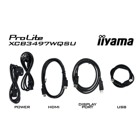 Iiyama Prolite XCB3494WQSU-B1 34 zakrzywiony monitor ultrawide (czarny, 2x HDMI, Display Port, 2x USB-A, 2x USB-C)