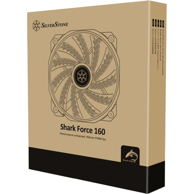 Wentylator obudowy Silverstone Shark Force 160 (czarny, 160 x 160 x 27 mm, pwm)