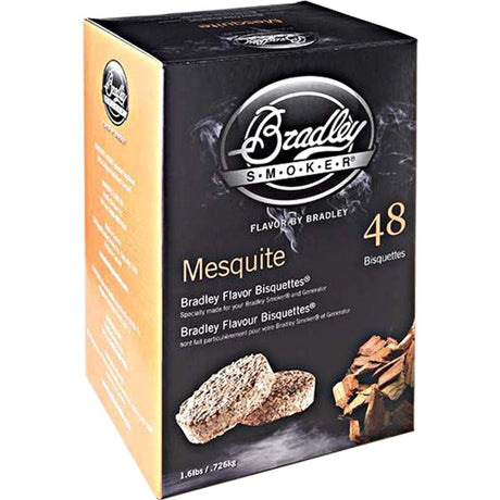 Brykiety z drewna mesquite Bradley drewno wędzone (48 sztuk)