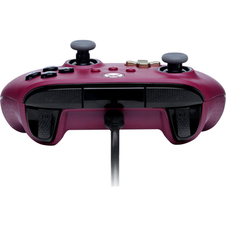 Kontroler przewodowy Powera Advantage Plus do konsoli Xbox Series X|s – Ruby (ciemnoczerwony, Xbox Series X|s, Xbox One, PC)