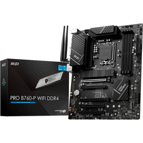 Płyta główna MSI Pro B760-P WiFi DDR4 z gniazdem 1700 (RAID, 2,5 GB-LAN, WiFi, BT, dźwięk, ATX)