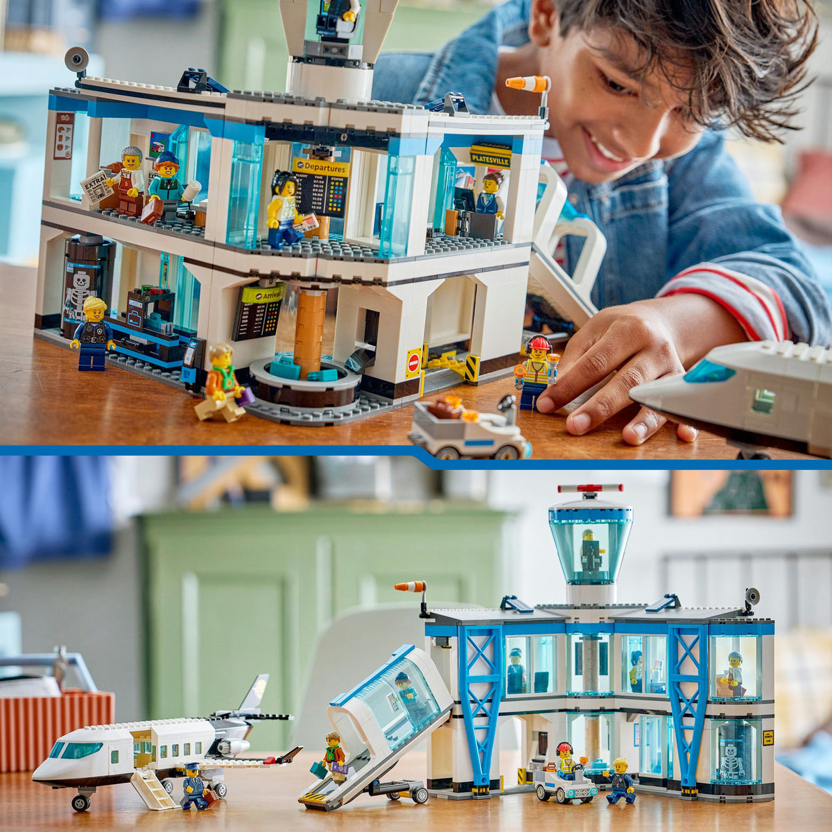 Lego City - lotnisko z zabawkami do budowania samolotów (60502)