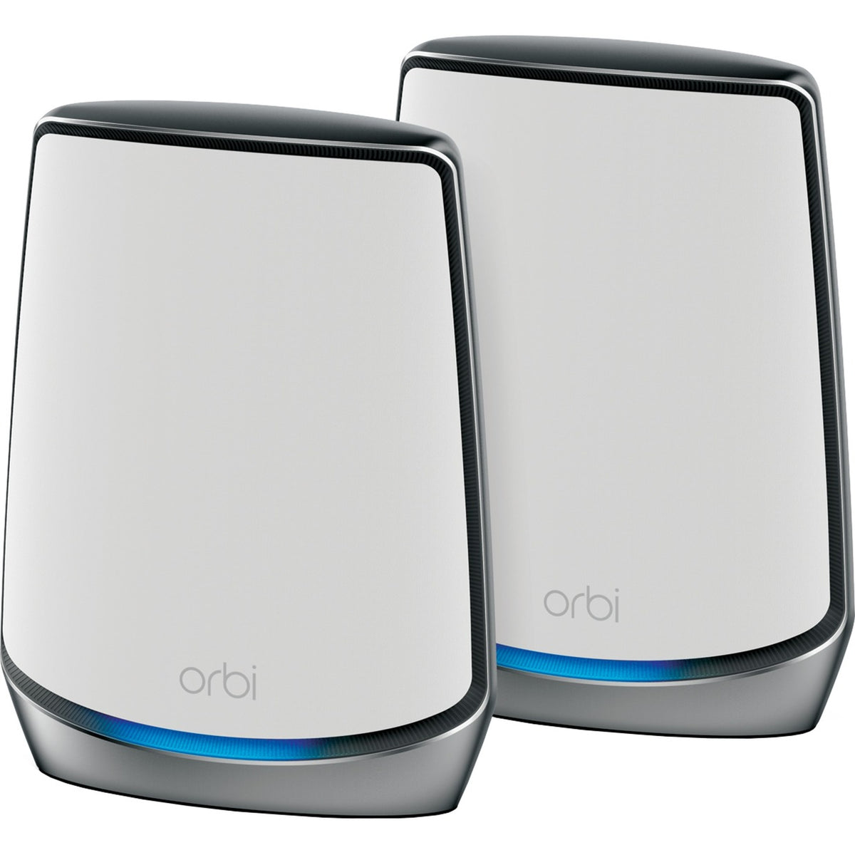 System Netgear Orbi Wi-Fi 6 (rbk852) router siatkowy ax6000 (biały srebrny, 1x router (rbr850), 1x satelita (rbs850), zasięg do 350 m²)