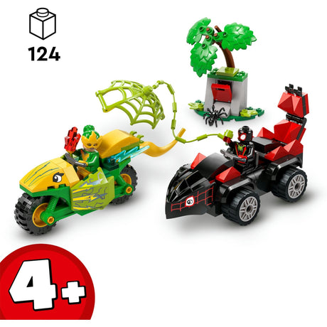 Lego Spidey 11198 Pościg pająka i elektro z pojazdami dinozaurów