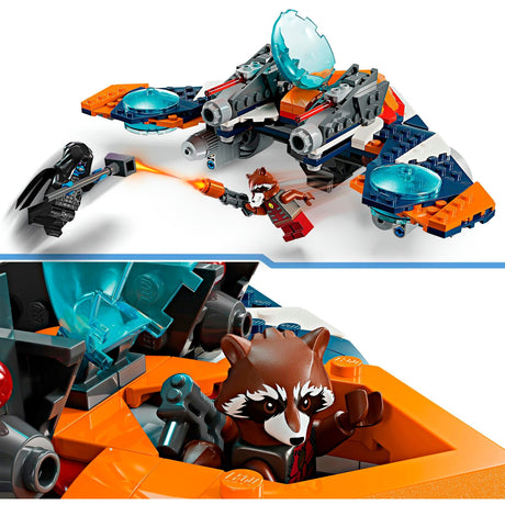 Lego Marvel - zabawki konstrukcyjne rakiety Warbird kontra Ronan (76278)