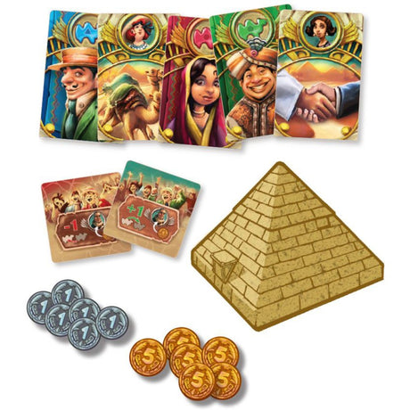 Asmodee Eggertspiele Camel Up - gra planszowa Wyścig wielbłądów - nowe wydanie z palmą 3D