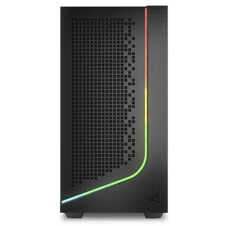 Obudowa midi tower Sharkoon j1000 argb (czarna | 3x usb-a | rgb | szkło hartowane)