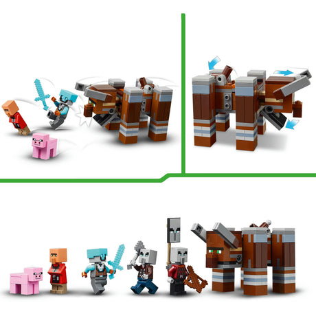 Zestaw Lego Minecraft: Posterunek łupieżców i niszczyciel - 21278