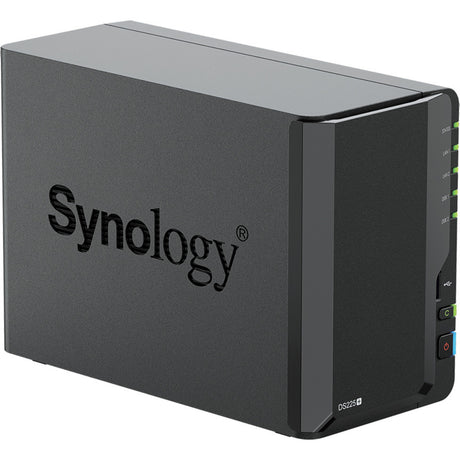 Stacja dyskowa Synology ds225+ nas (czarna, 1x 1GB LAN, 1x 2,5GB LAN, 2x USB 3.2 gen 1)