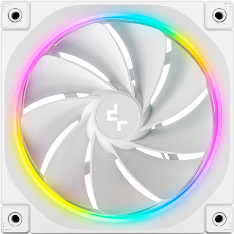 Wentylator obudowy Deepcool fl12r rgb (biały, 120 x 120 x 25 mm, pwm)