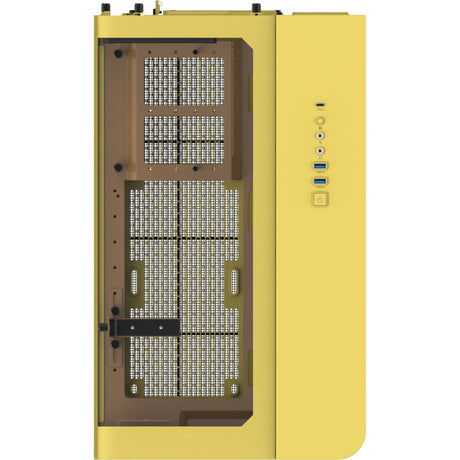 Obudowa midi tower Thermaltake View 390 Air Butter Caramel (żółta | 2x USB-A | 1x USB-C | szkło hartowane)
