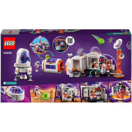 Lego friends - baza kosmiczna na Marsie i zabawka do budowy rakiet (42605)