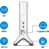 Fritz! box 6820 lte v3 międzynarodowy router wlan lte (biały czerwony, 4g (lte), 3g 3g+ (umts hspa+), mesh wi-fi)