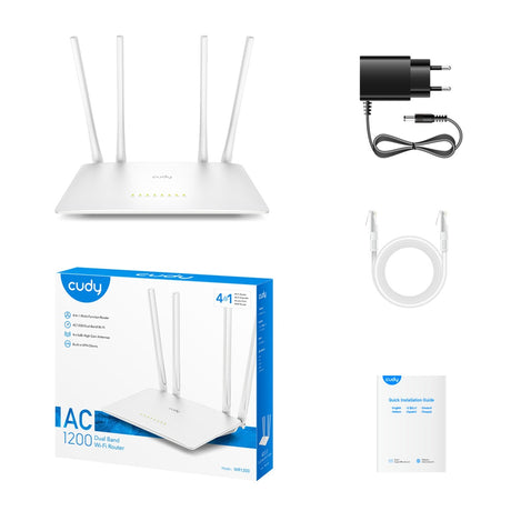 Router Wi-Fi Cudy ac1200 (biały, aplikacja)