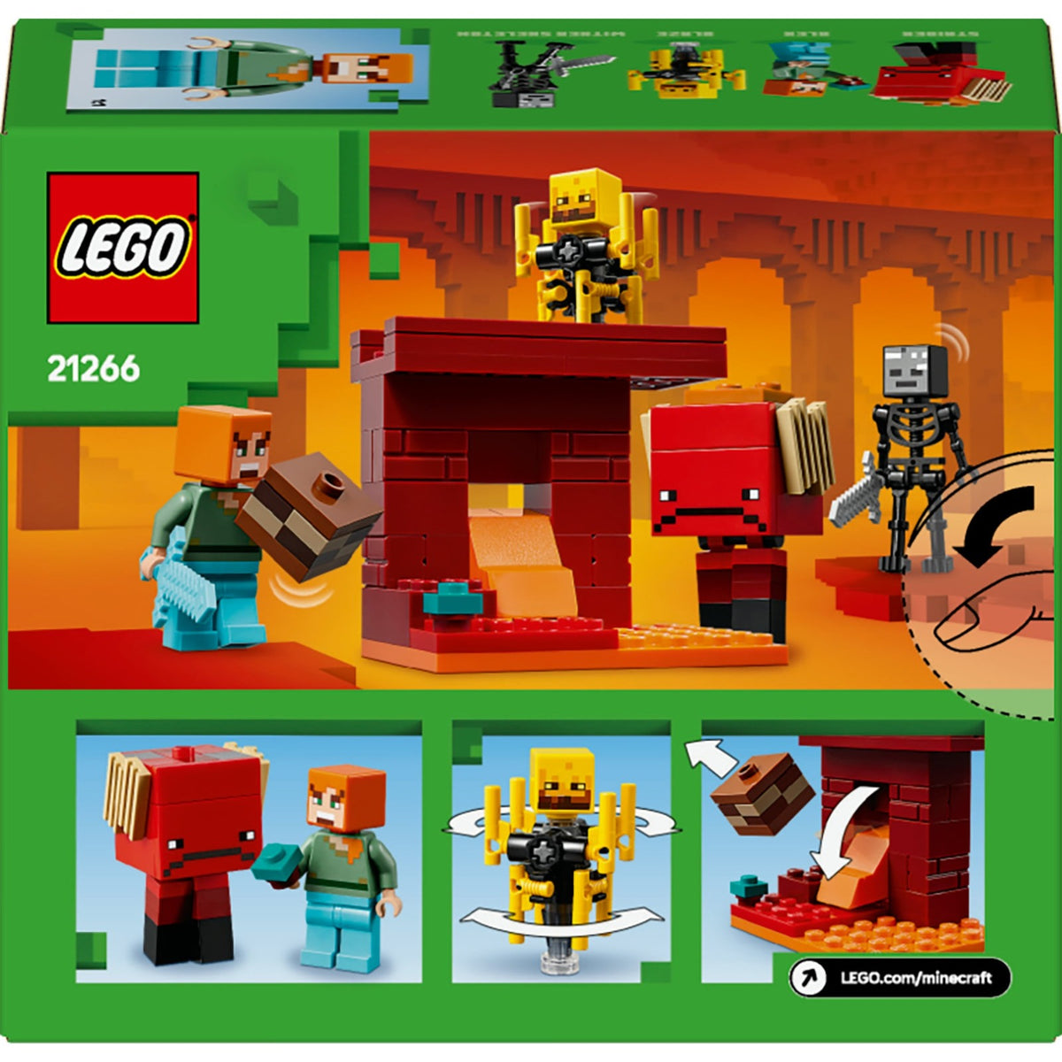 Lego Minecraft Bitwa lawowa w zaświatach dla dzieci - 21266