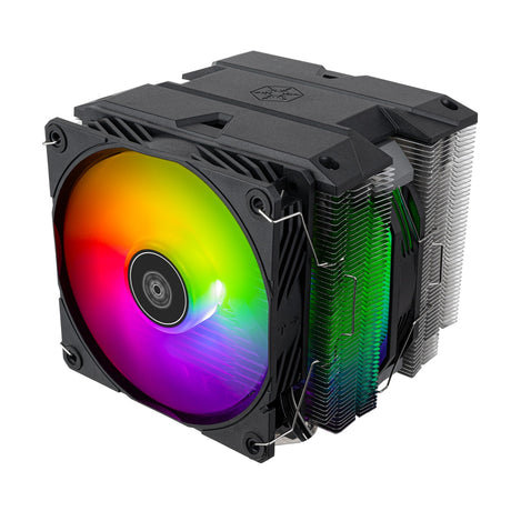 Chłodnica procesora Silverstone SST-HYD140-ARGB (4-pinowe złącze wentylatora PWM, 4-1-pinowe ARGB (5V LED))
