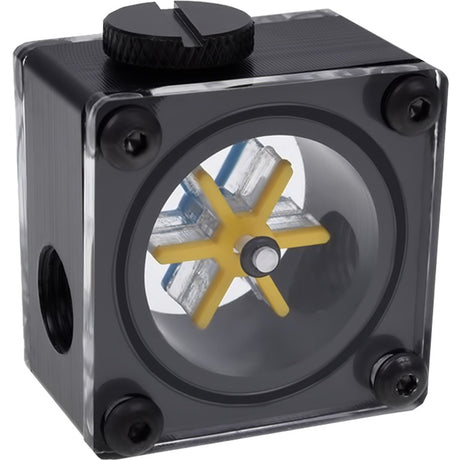 Wskaźnik przepływu Alphacool eisflügel g1 4 przepływomierz kwadratowy (czarny)