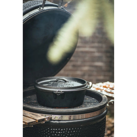 Patelnia do gotowania The Windmill Dutch Oven 6 qt bez nóg (czarna, ø 31,5 cm | 5,9 litra)
