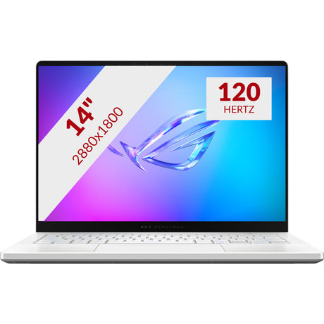 Laptop do gier Asus Rog Zephyrus G14 Ga403um-QS024W 14 Copilot+ (biały | Ryzen 9 270 | RTX 5060 | 16 GB | 1 TB SSD | OLED)