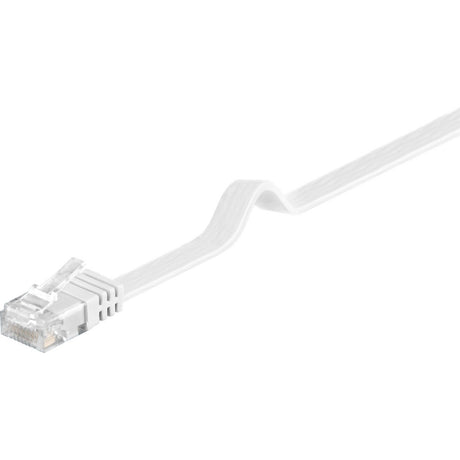 Kabel sieciowy Goobay rj-45 u utp kat.5e (biały, 20 metrów, kabel płaski)