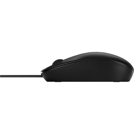 Mysz laserowa HP 128 z kablem (czarna, 1200 dpi)
