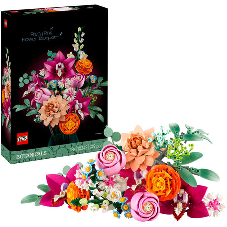 Lego Botanicals różowy bukiet - dekoracja kwiatowa - 10342