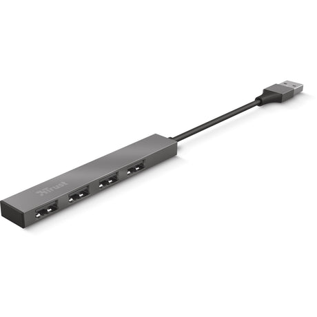 Trust Halyx aluminiowy 4-portowy koncentrator mini USB Hub USB (aluminium)