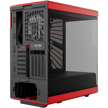 Obudowa Midi Tower Hyte Y40 (czerwony czarny | 2x USB-A | 1x USB-C | szkło hartowane)