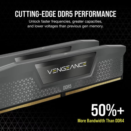 Corsair vengeance 32 gb ddr5-6000 (2x 16 gb) werkgeheugen (zwart, cmk32gx5m2d6000z38, expo)