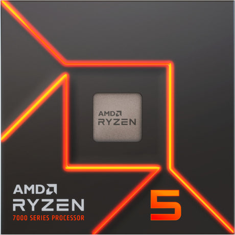 Procesor AMD Ryzen 5 7400, 3,7 GHz (4,7 GHz Turbo Boost) z gniazdem AM5 (odblokowany, w pudełku)