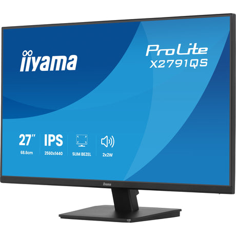 Iiyama prolite x2791qs-b1 27 monitor (zwart (mat), 1x displayport, 1x hdmi)